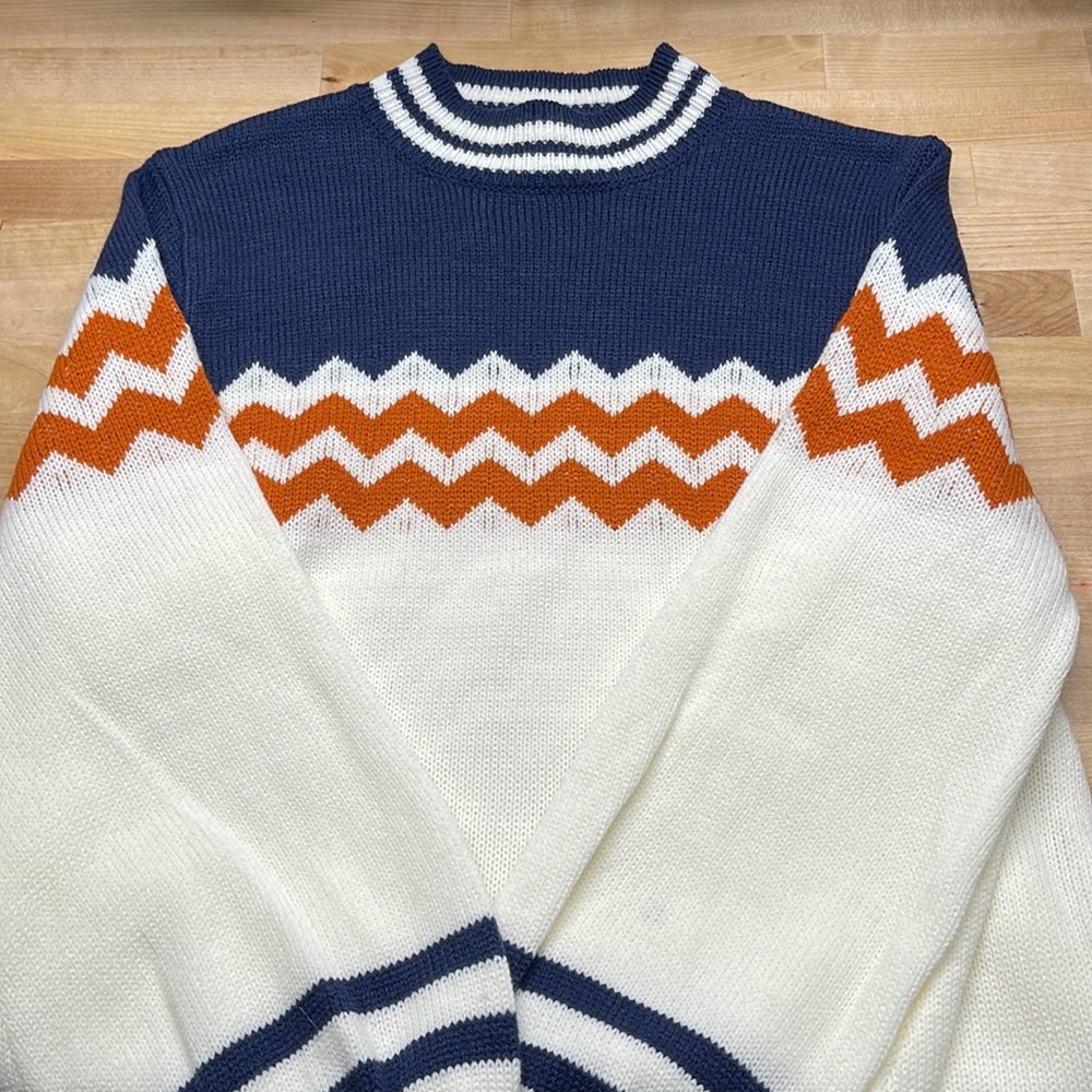 Women’s Wild Honey Blue Orange Sweater